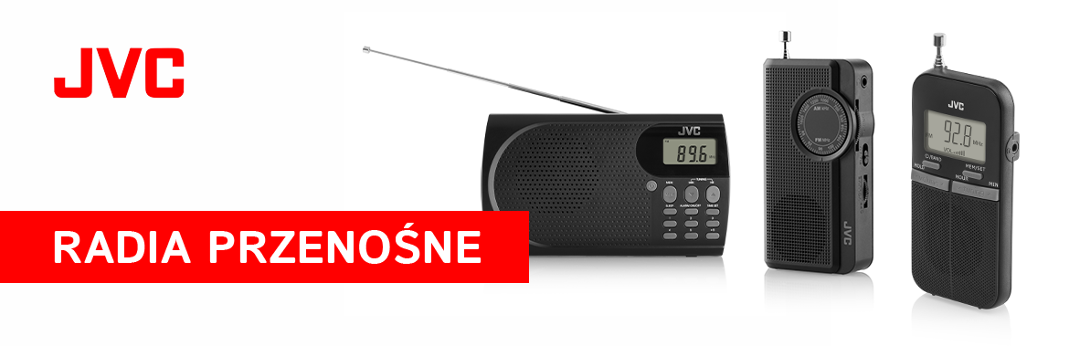 Baner JVC Radio przenośne