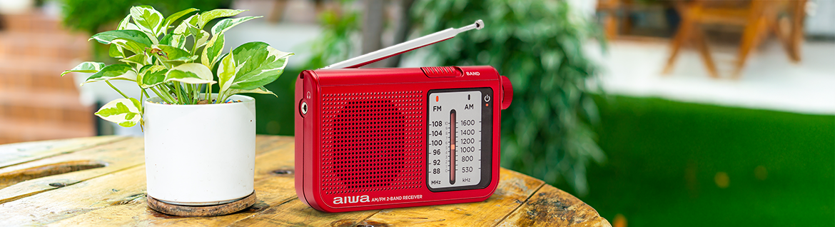 AIWA przenośne radio RS-55/RD czerwone 8435256897890