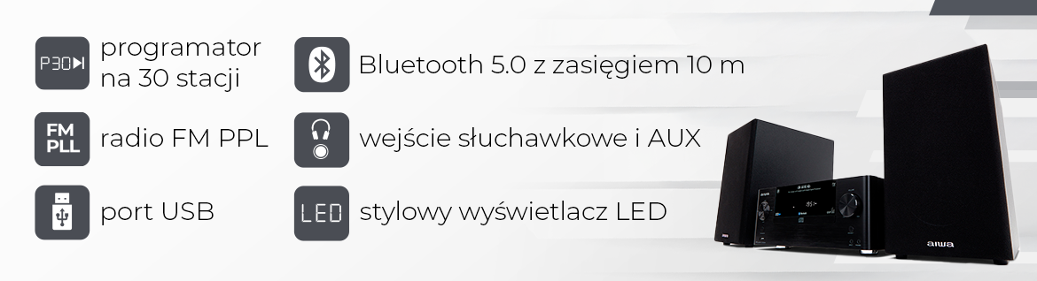 AIWA mini wieża MSBTU-500 50W 8435256898002