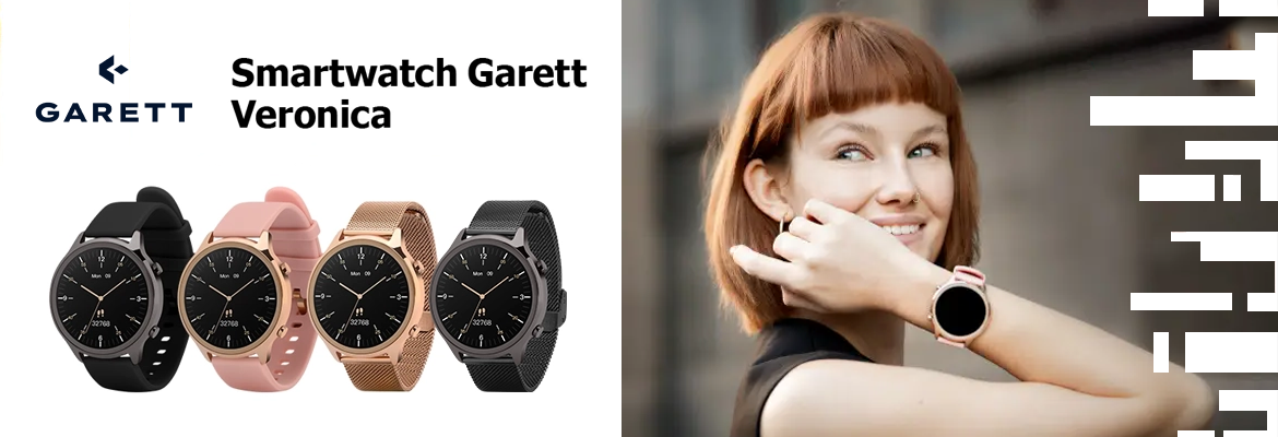 Smartwatch Garett Women Verona złoty stalowy