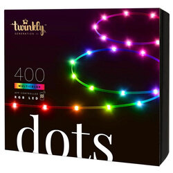 Smart lampki TWINKLY - Dots 400 LED RGB 20m czarny